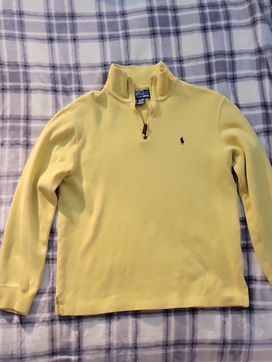 Ralph Lauren Other - Ralph Lauren Light Yellow Half-Zip Pullover